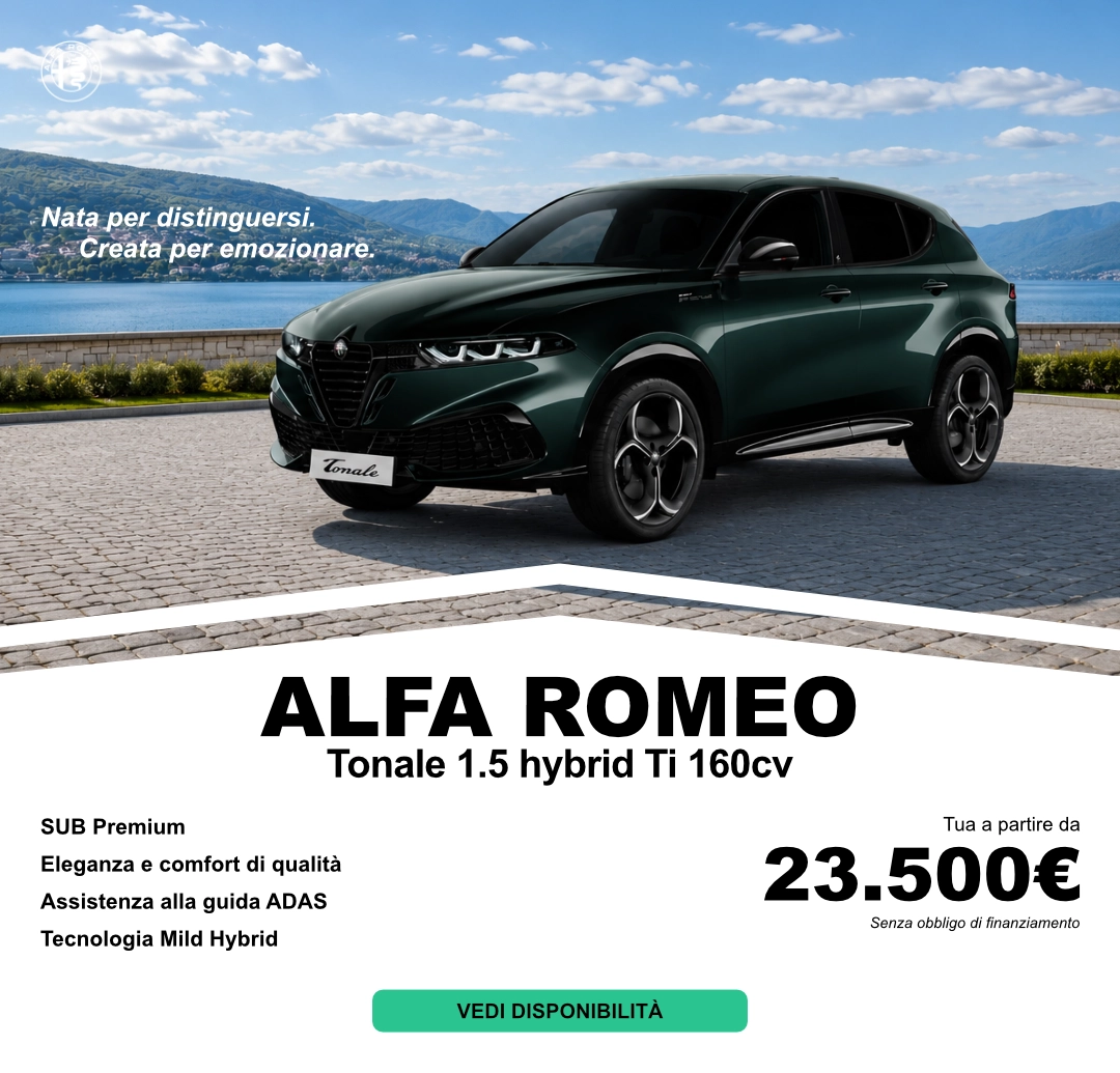 Alfa Romeo Tonale Hybrid Ti 160 CV TCT7 vista mobile