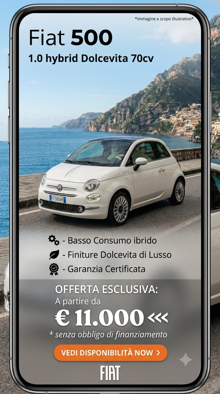 Fiat 500 Dolcevita Hybrid Usata Roma Mobile